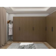 Armoire de chambre à coucher en bois massif moderne personnalisé en gros